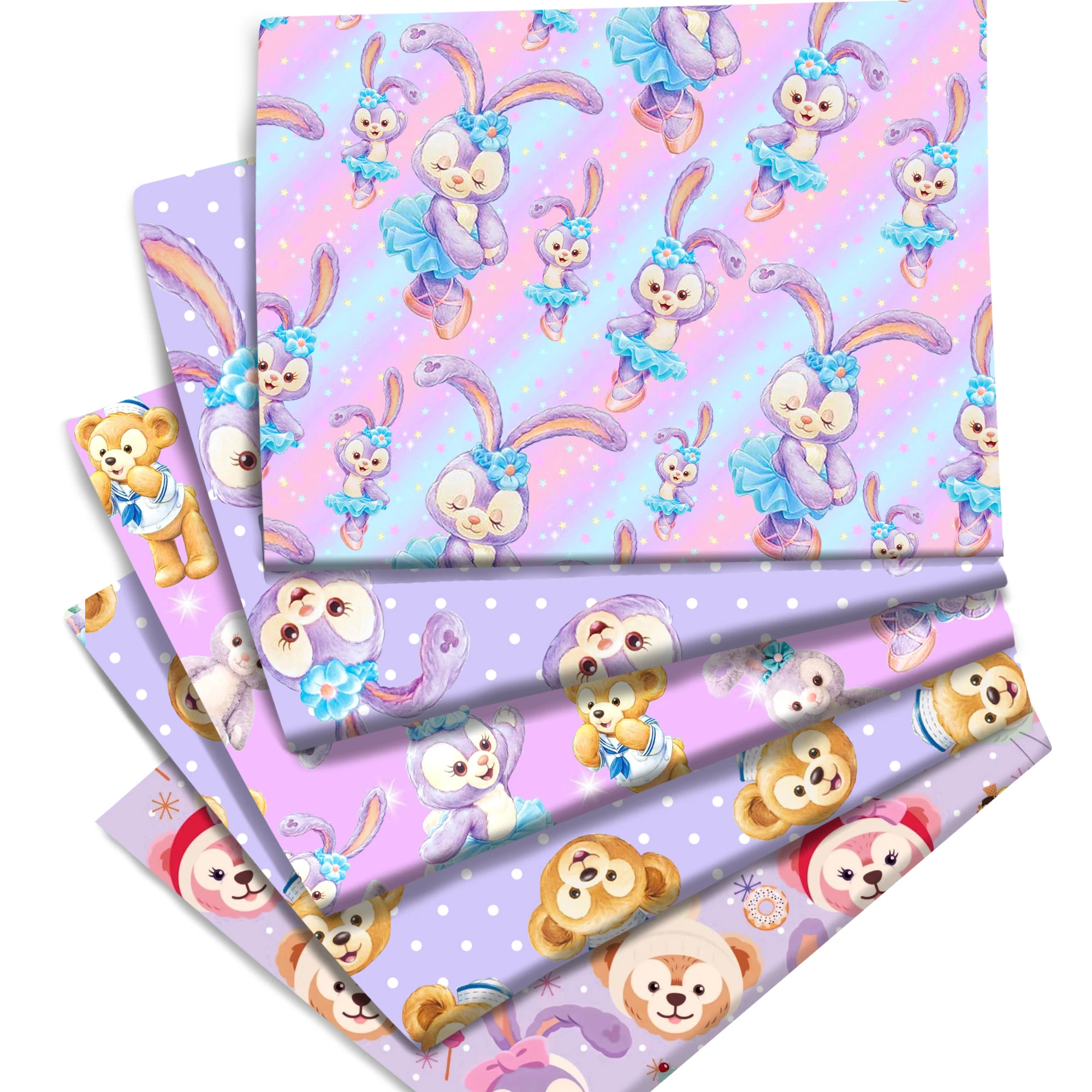 Disney ShellieMay Gelatoni Duffy StellaLou Cotton Fabric Patchwork Textile Tissue Home Clothing DIY Sewing Quilt Dress Material