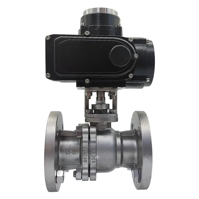 Stainless steel electric ball valve 304 high temperature explosion-proof through soft seal switch electric valve shut-off valve