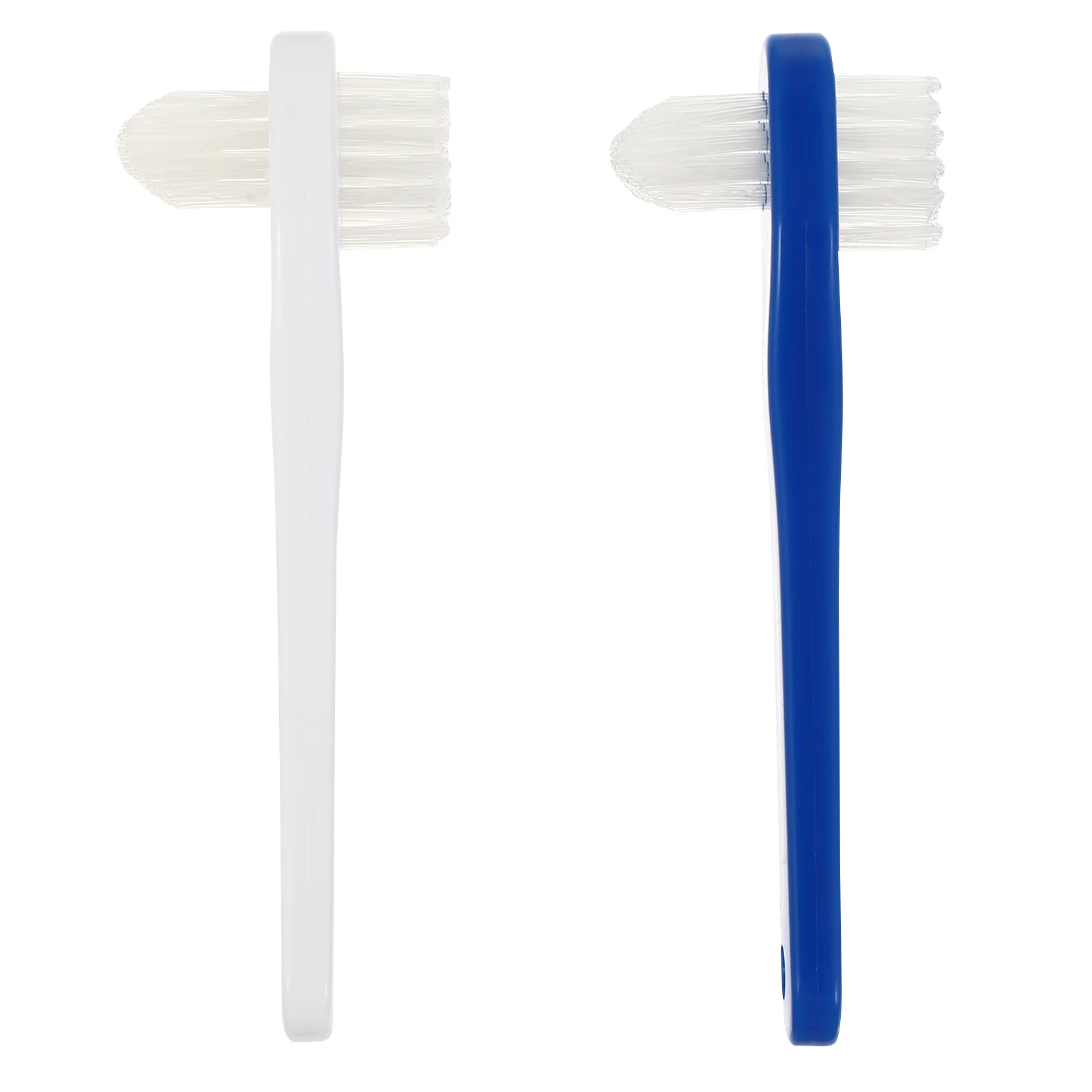 2 Pcs Travel Toothbrush Double Sided False Teeth Cleaning Pregnant Woman