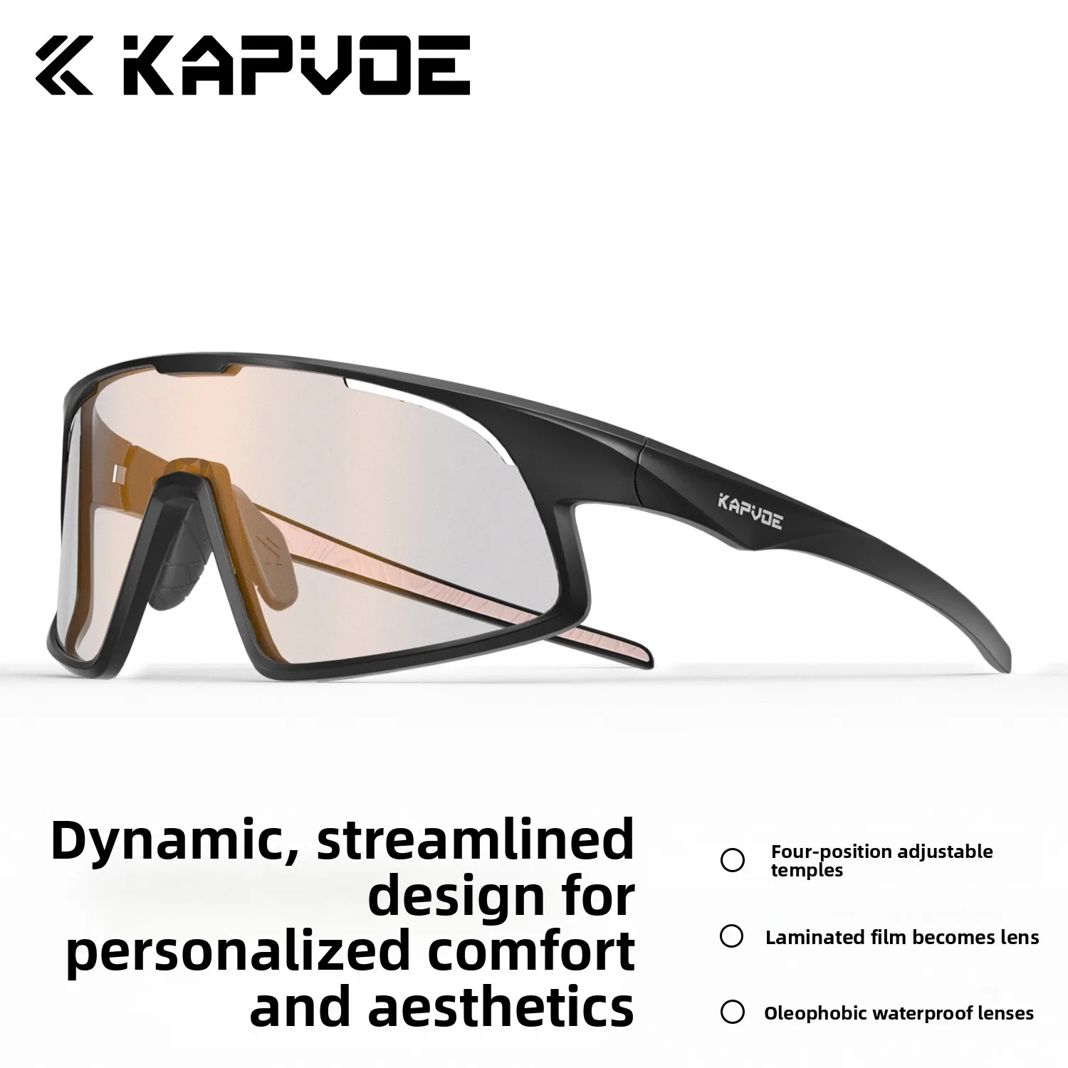 

KAPVOE New Model Membrane Change Cycling Glasses Sports Mountaineering Hiking Windproof Goggles