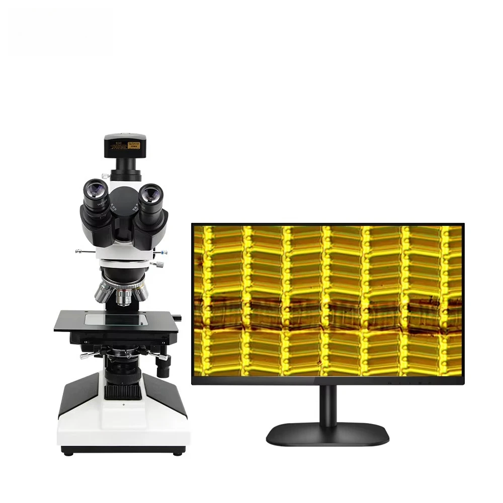 

EOC 20MP semiconductor 5000x Trinocular Metallographic chip Material Analysis USB 3.0 Metallurgical Measurements Microscope