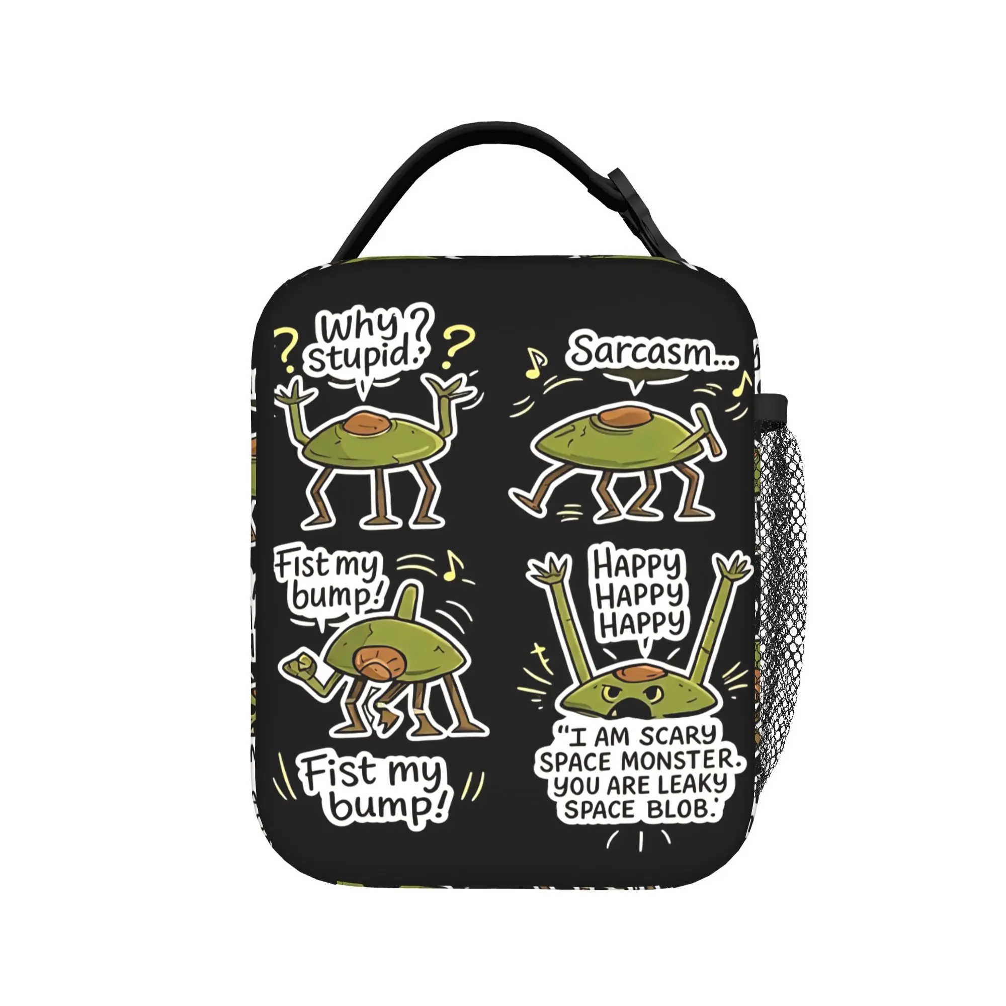 Rocky Project Hail Mary Funny Meme  Lunch Bag  Retro Lunch Box For Unisex School Cooler Bag Oxford Graphic Thermal Tote Handbags