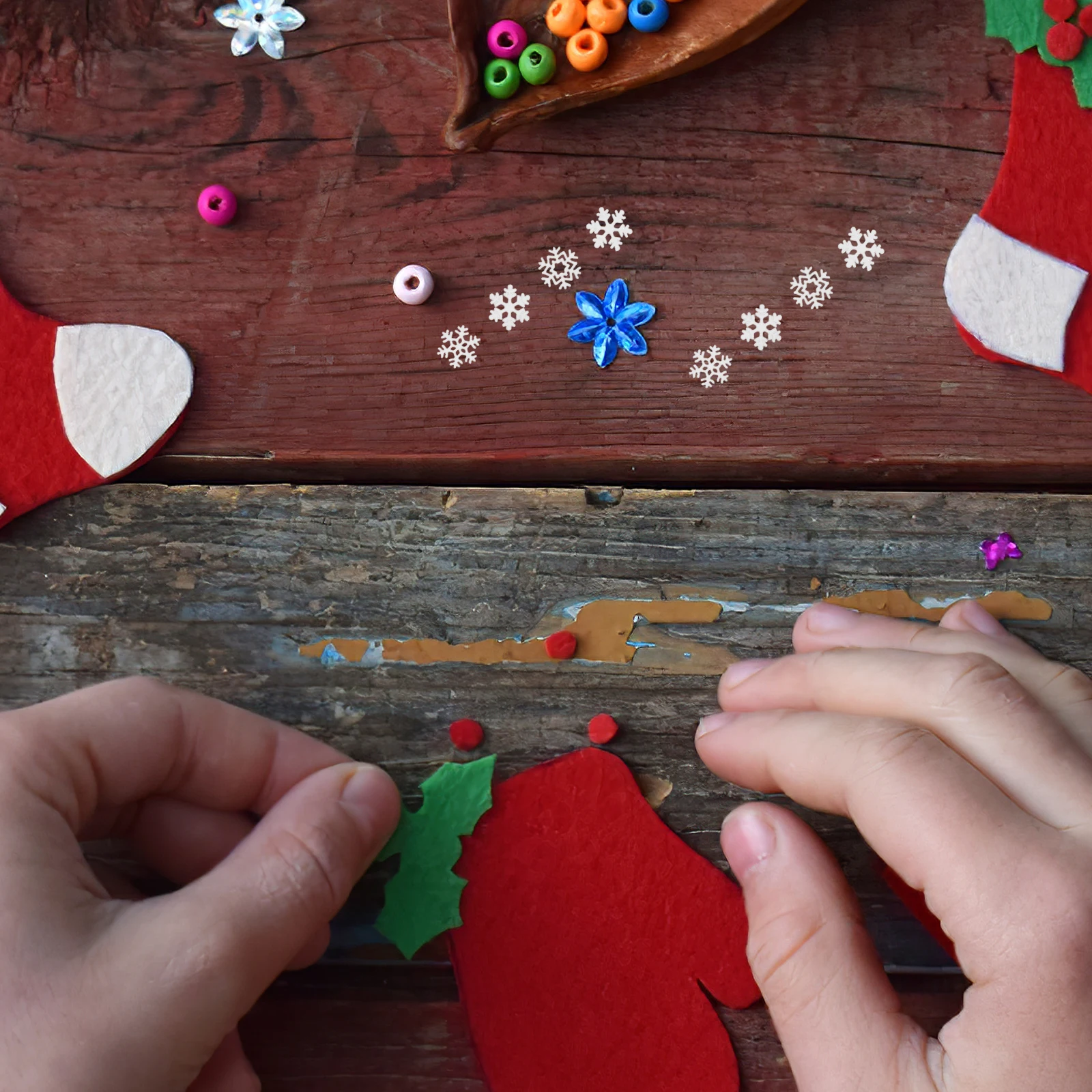 6 صناديق صغيرة ندفة الثلج مسمار السحر الأبيض بريق الترتر Diy بها بنفسك مانيكير الحرفية ديكور الثلج الصغيرة زين مانيكير العرض #2