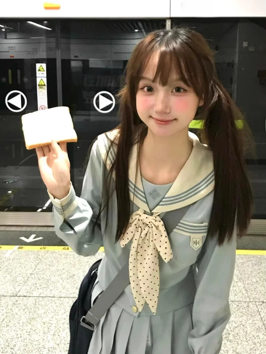 

Original Design Summer School orm Sailor Suit Set Waist-Cinching Women's JK School orm ort Sve Four Seasons