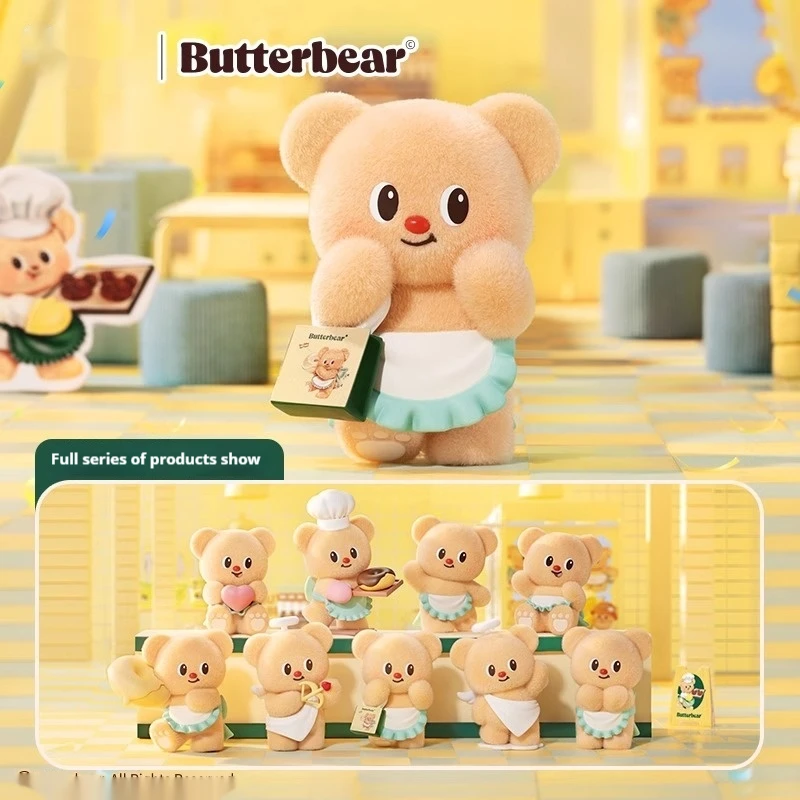 2024 Cute Butter Bear Business Day Series Blind Box Mode Dolls Original Genuine Desktop Collection Ornament Children'S Toy Gift