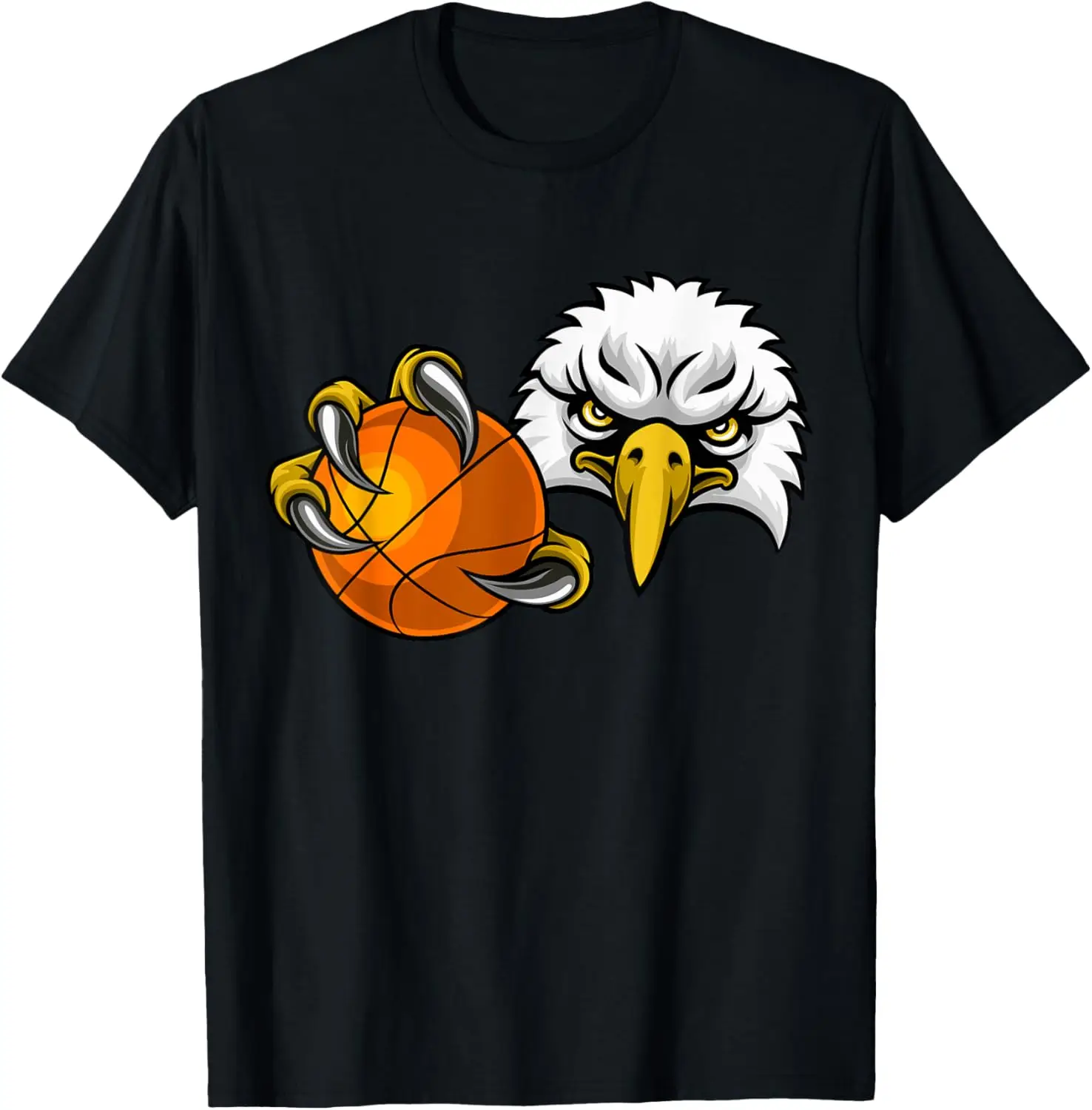 Eagle Hawk Basketball Ball Bald Eagles Cartoon T-Shirt Couple Kawayi Individuality Streetwear Harajuku Camisas Streetwear