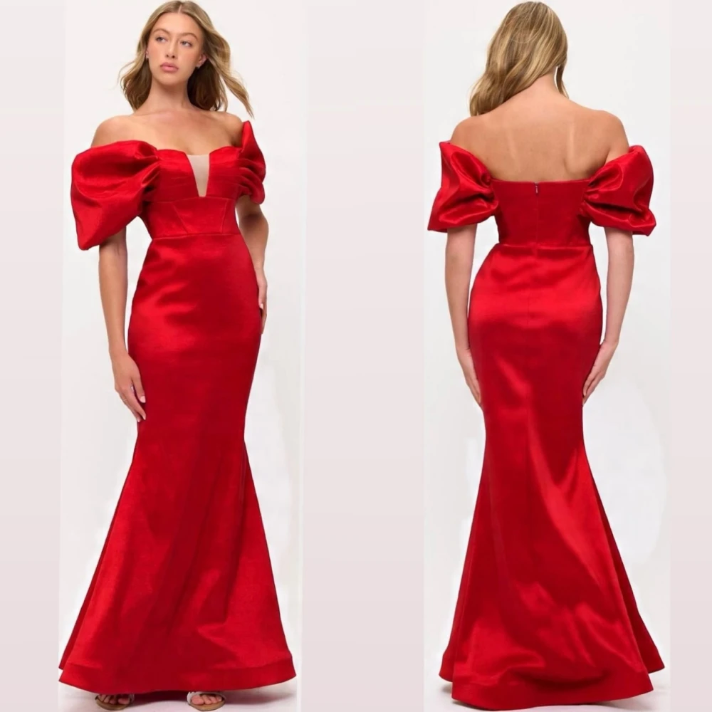 تخصيص حورية البحر قارب الرقبة أنيقة أزياء رسمية مساء اللباس مزاجه المشاهير أثواب رسمية عالية الجودة حزب اللباس