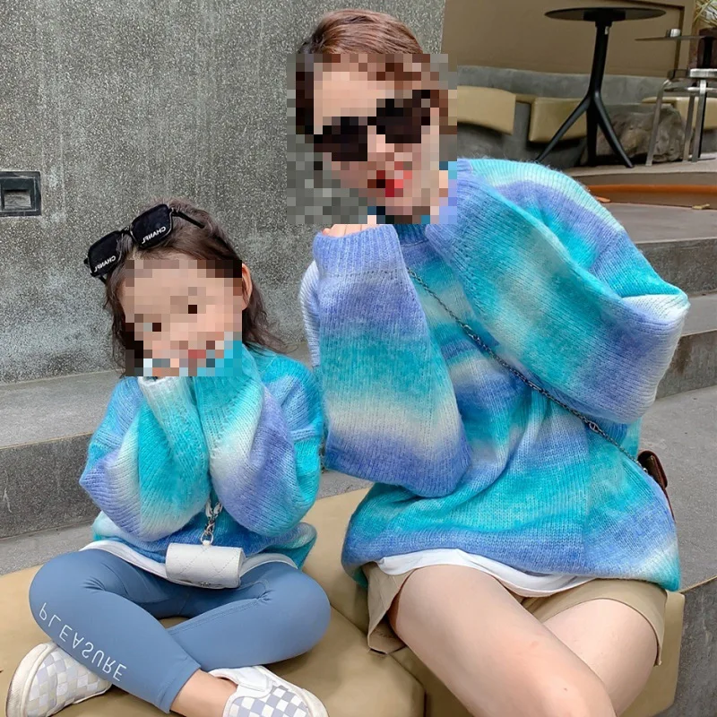 

Одежда для родителей и детей, детская одежда для мамы и дочки, свитер, новинка осени и зимы 2025 года. Модные стили.