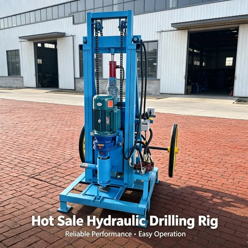 Customized Small Two‑wheeled Portable Water Well Drilling Machine, Shallow Well Drilling Operation Equipment