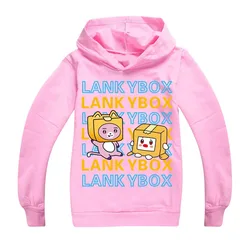 2023 Fashion Lanky Box Boys and Girls Hoodie Cartoon Letter Printed Sweatshirt Spring and Autumn Casual Cotton Children's Wear