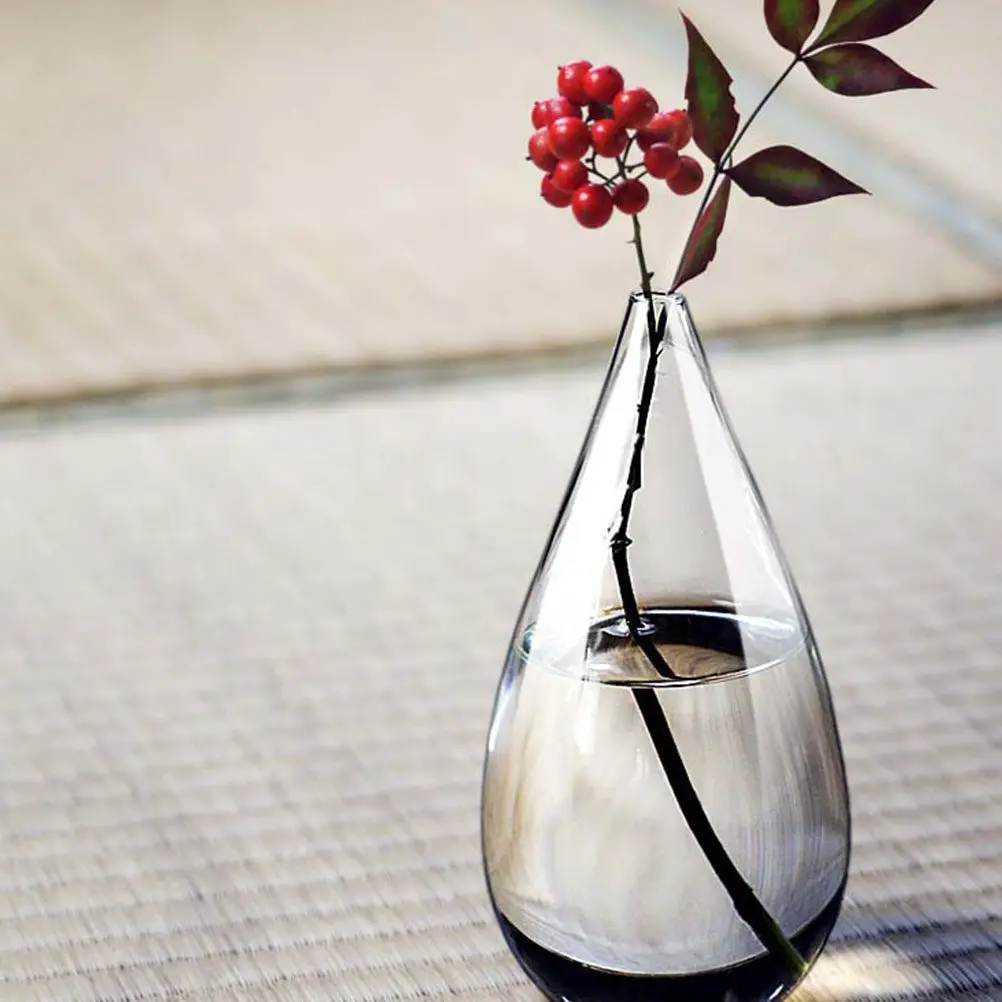

Стильная стеклянная ваза прозрачная, простой дизайн, для цветов, для домашнего декора, офисного стола, в скандинавском стиле, подставка для композиций