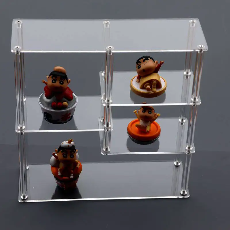 

Прозрачная подставка для демонстрации парфюмерии и фигурок, многоуровневая акриловая полка для коллекционных коробок, органайзер для чашек, витрина для ванной комнаты