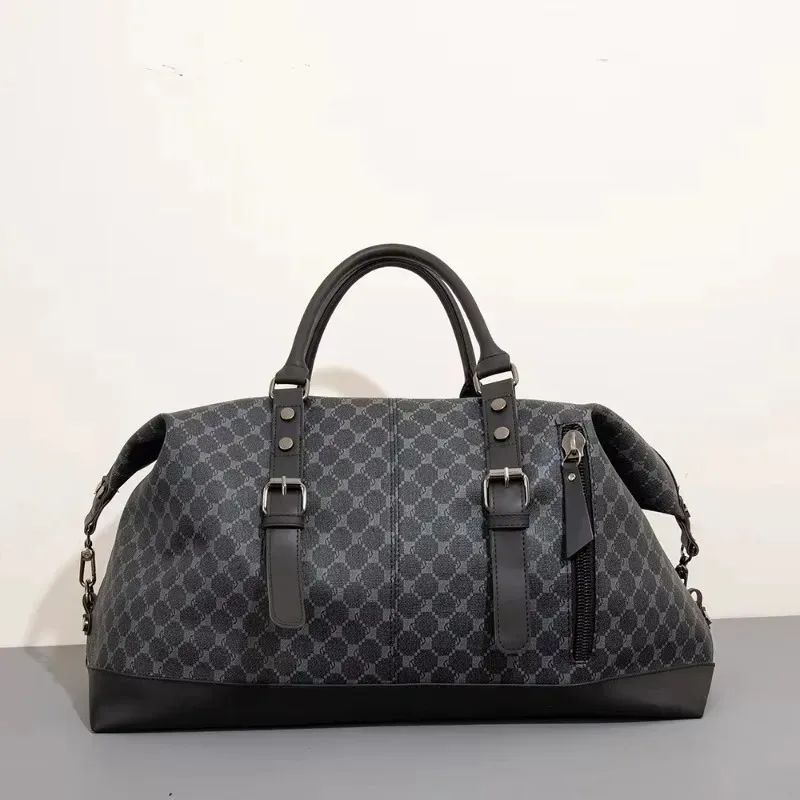 

Floral Plaid Print Handbags Men Travel Tote Fashion Top-Handle Bags Luxury Men's Crossbody Bag Large Capacity Laptop Bag Male