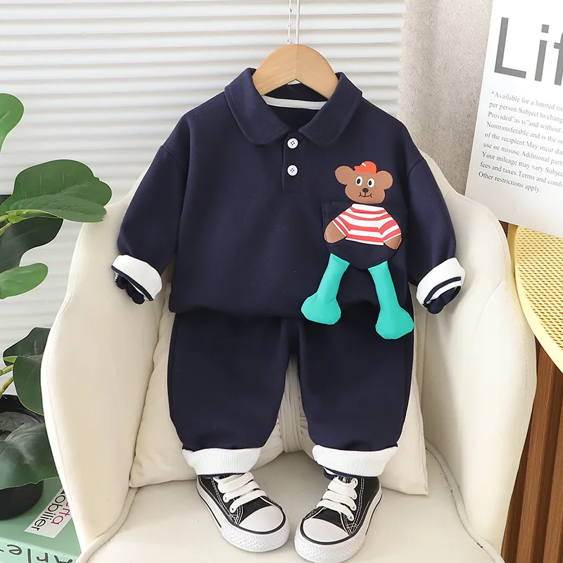 2pc/Sets Baby Boys Clothes Suits Children's Tracksuit Girls Boys Sweatshirt + Pants Outfits Toddler Sports Set 80-120cm