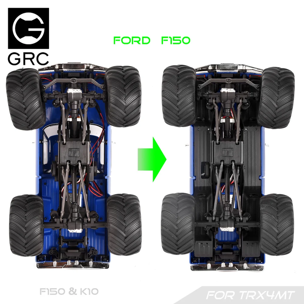 GRC TRX4MT Inner Fenders 3D Printed for TRX4-MT F-150 F150 Chevrolet K10 Bigfoot Option Parts Upgrade #G186QP