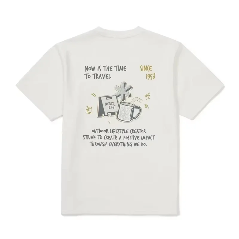 2026 Summer Printed Outdoor Camping Men's and Women's Fashion Casual Short-Sleeved T-Shirt