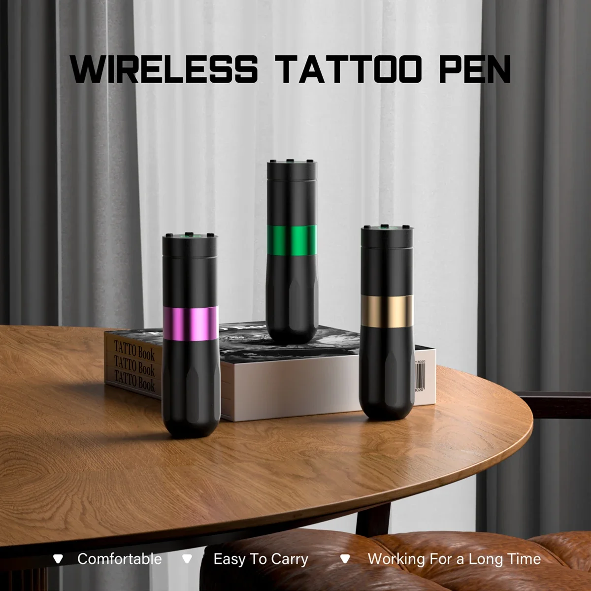 Wireless Cartridge Tattoo Machine Pen LED Digital Display Endurance Battery Power 1500mAh Cartridge Needle Supplies