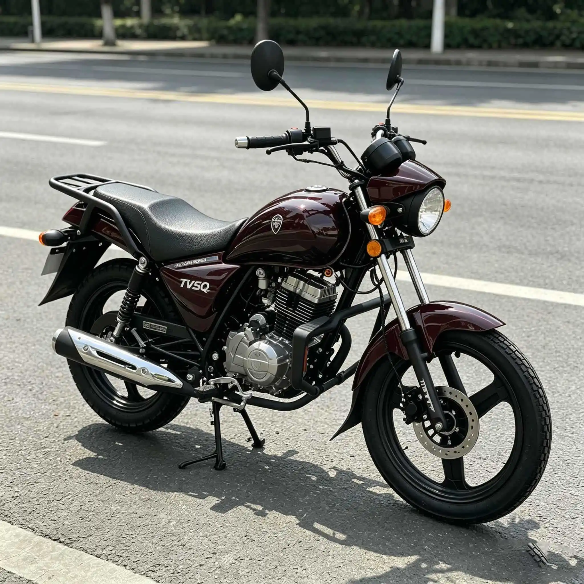 Fuel Powered Motorcycle Thickened Body Wear-resistant Tire Low Fuel Consumption Ideal for Urban Rural Daily Commuting Cargo