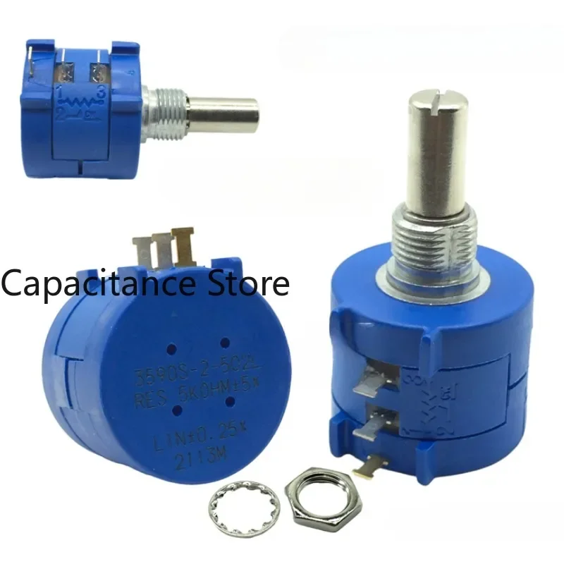 

5PCS Original precision ten circle wire wound potentiometer 3590S-2-502L 5K