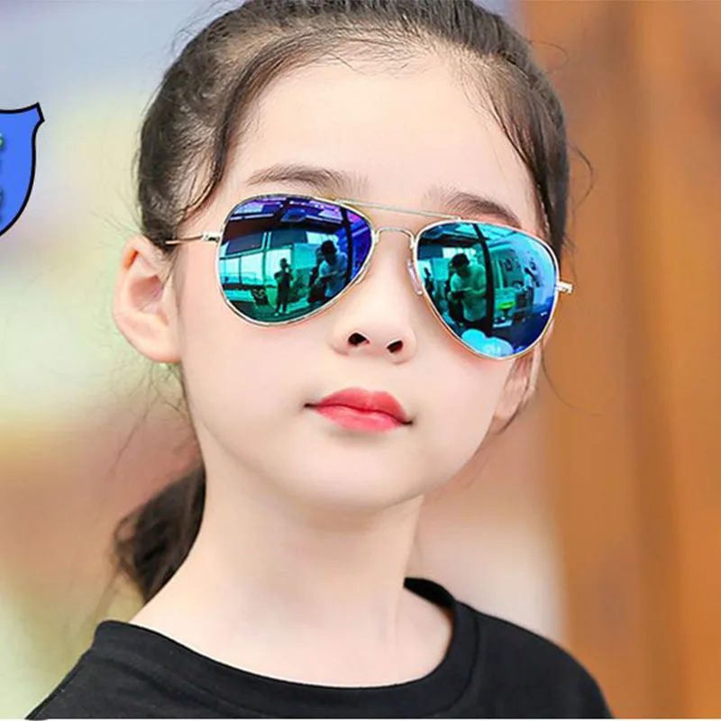 New Children\'s Polarized Sunglasses Kids Outdoor Sports Cycling Sun Glasses Girls Boys Pilot Metal Eyewear UV400 Glasses