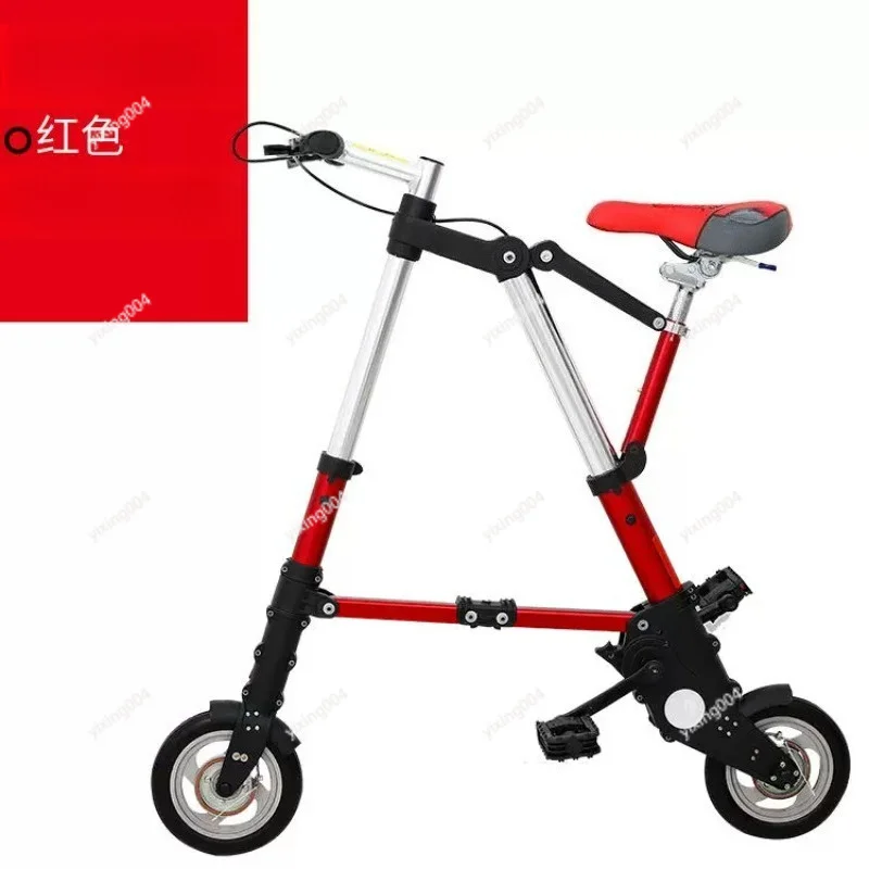 8 Inch Lightweight Foldable Pedal Bike Compact Portable Bicycle For Urban Daily Short Trip Commute
