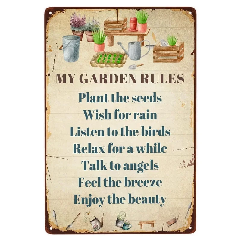1PC Vintage Restroom Toilet 2D Iron Tin Sign - Retro Metal Painting for Man Cave, Bar, Cafe, Garden Wall Decor