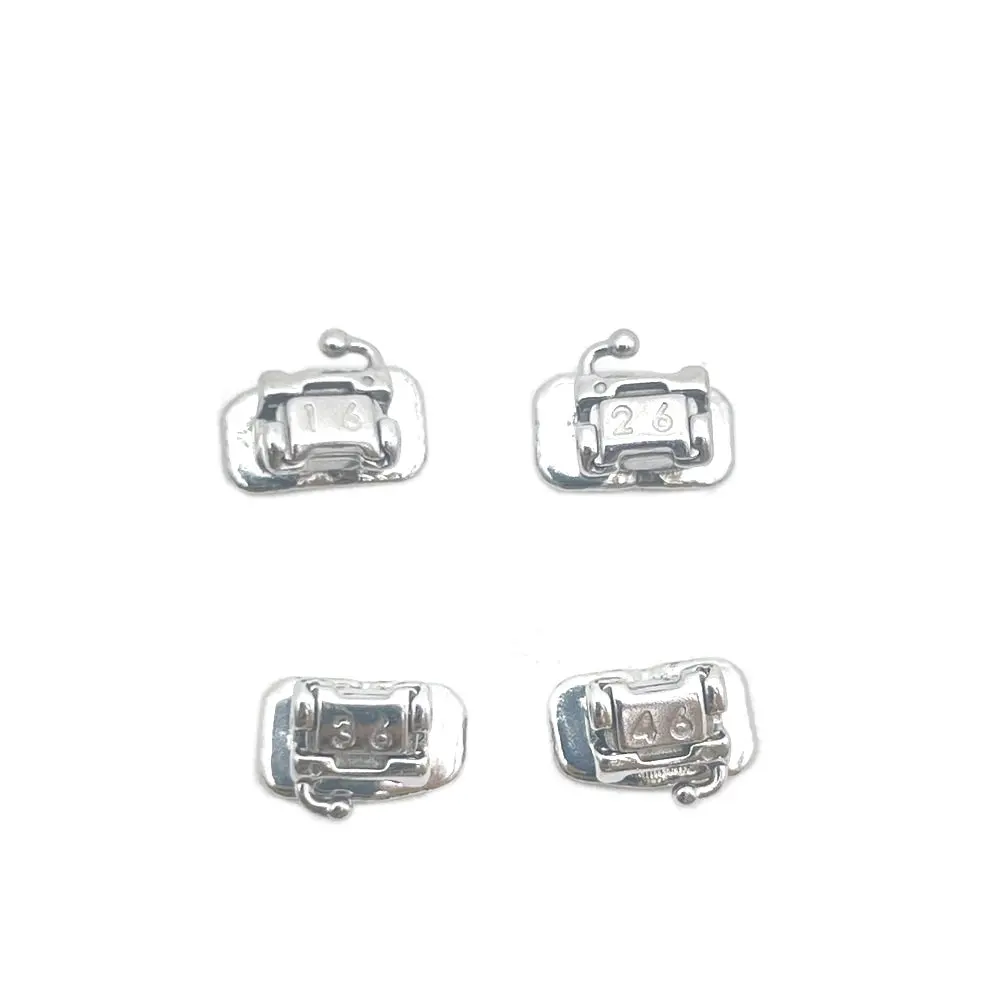 Dental Orthodontic Self-Ligating Buccal Tubes Roth/MBT 0.022 Self-Ligating Locks First Molar Self-Ligating Buccal Tubes Braces