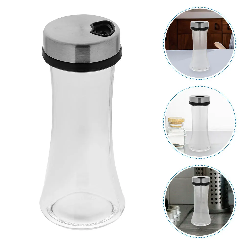 

2Pcs Stainless Steel Seasoning Dispenser Salt Pepper Shakers Kitchen Spice Jar Multipurpose Condiment Bottle Practical