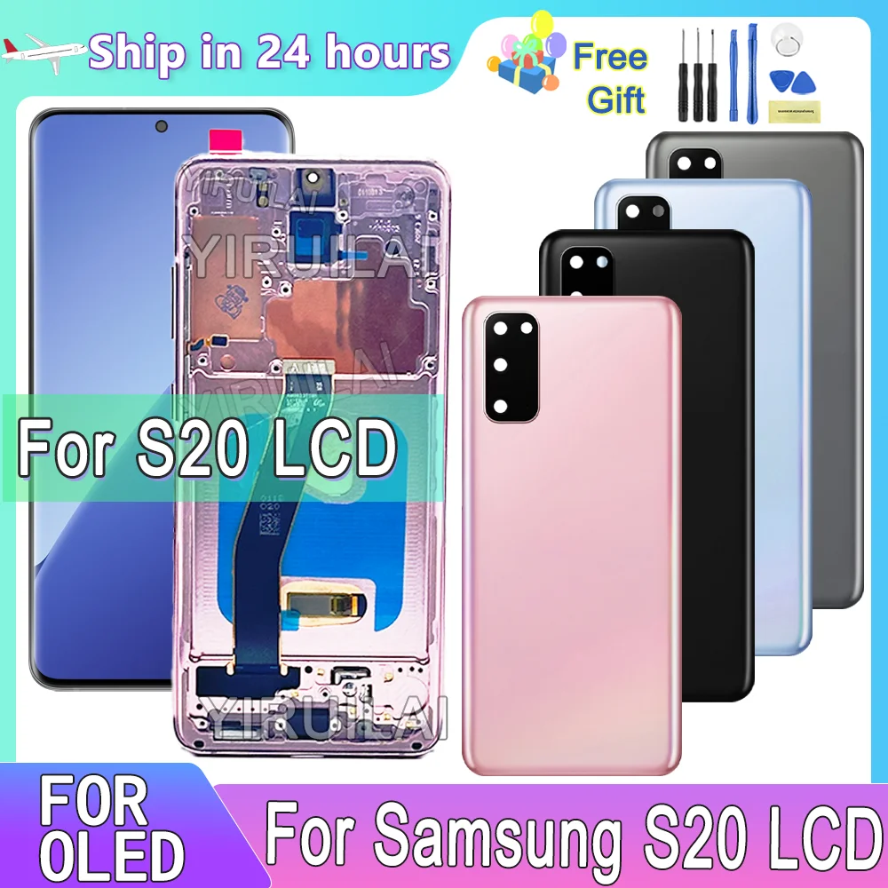 OLED для Samsung S20 4G ЖК-дисплей с сенсорным экраном и рамкой для Samsung G980F SM-G980B/DS G980F Замена ЖК-дисплея