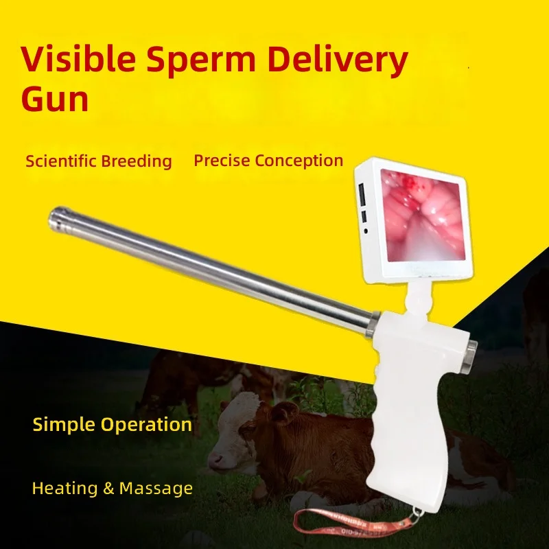 AI Semen Gun for Cattle, Sheep, Goat, Deer, Visual Insemination Tool, Livestock Breeding Equipment, Veterinary Inseminator