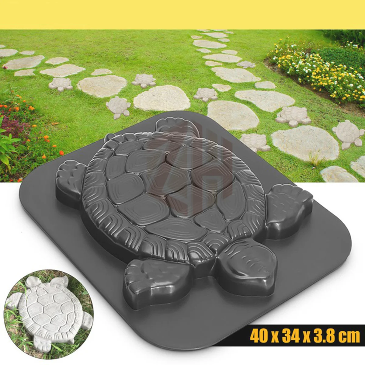 

Path Mold Paving Cement Concrete Maker Flooring Turtle DIY Stepping Road Manual