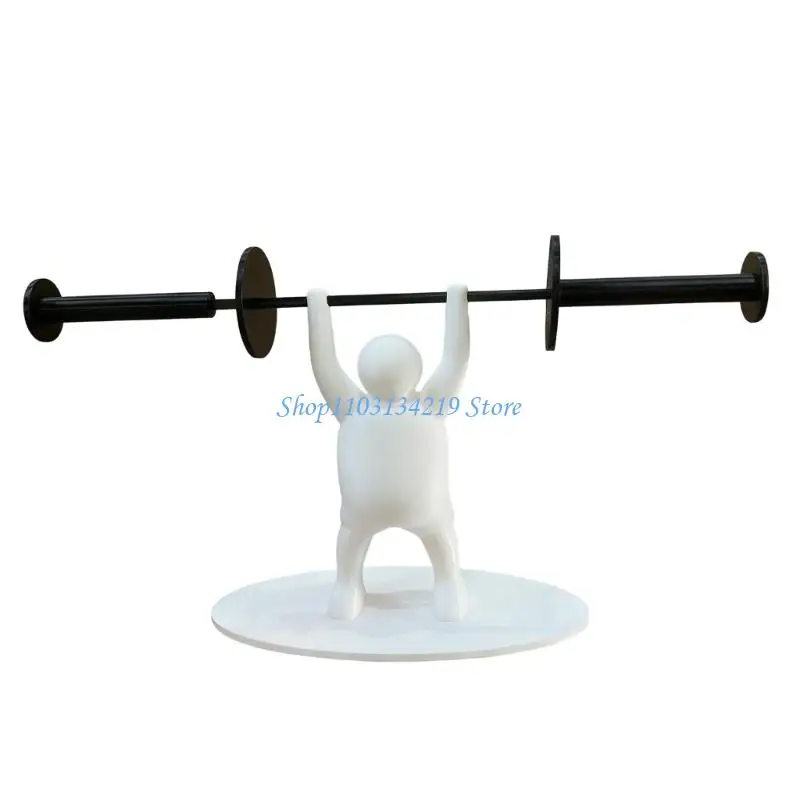 N5KC Multiple Use Tissue Organizers Featuring Weightlifters Art For Efficient Storage