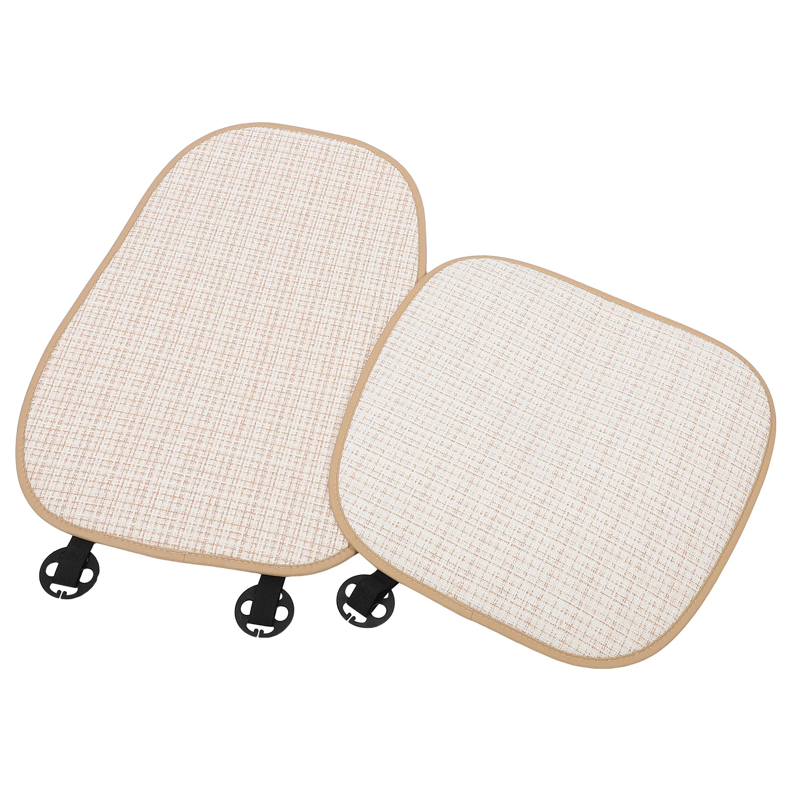 

1Set Car Seat Cushion Cotton Linen Front Seat Pad Breathable Backrest Slip Resistant All Season Cushion for Vehicle Suvs Comfort