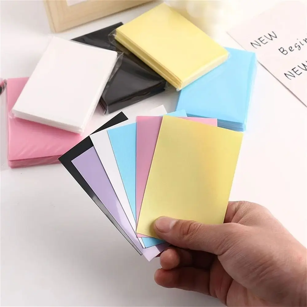 

Macaron Color Kpop Card Sleeves 61x91mm Frosted Photocard Films Korea Card Transparent Cards Protector Idol Cards
