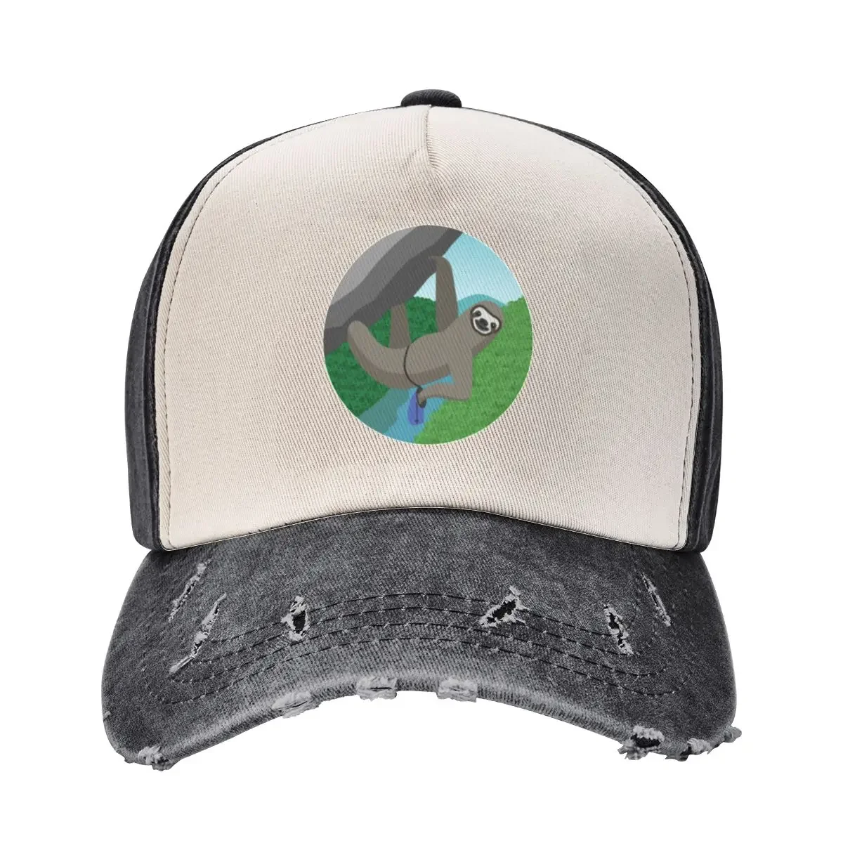 Rock Climbing Sloth | New River Gorge Baseball Cap Golf Cap custom Hat Hat Beach Girl'S Hats Men's