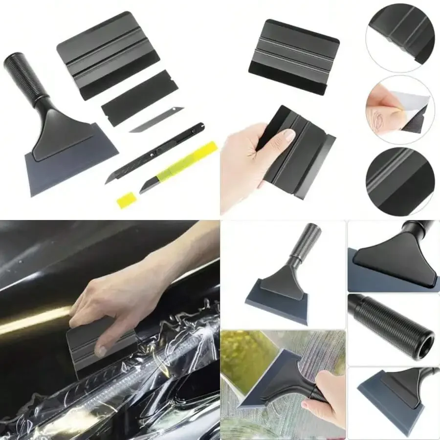 Vinyl Wrap Tool Set Car Window Tint Application Kit Squeegee Felt Scraper For Auto Film Installation
