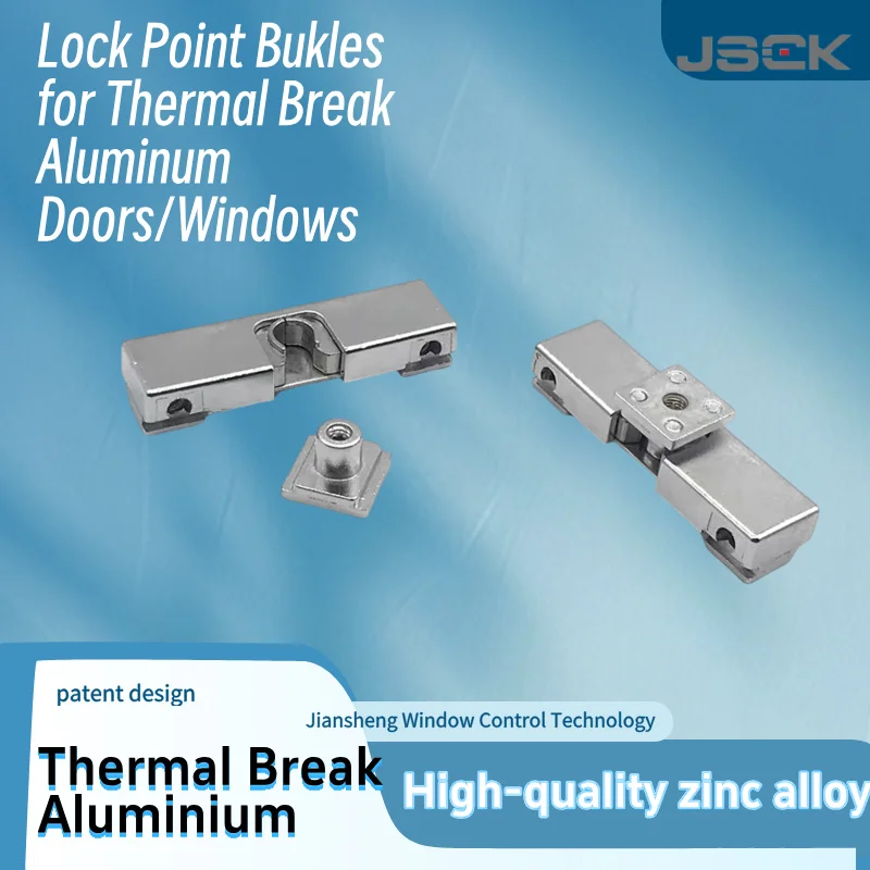 Euro Slot Clamp Clasp Corner Buckle Door Window Lock Point Buckles Perforation-free Installation Casement Sealing Locking Block