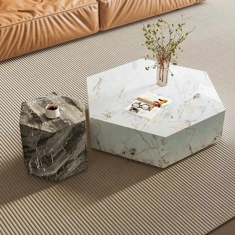 

-burnt Stone Coffee Table Design Hexagonal SLATE Coffee Table