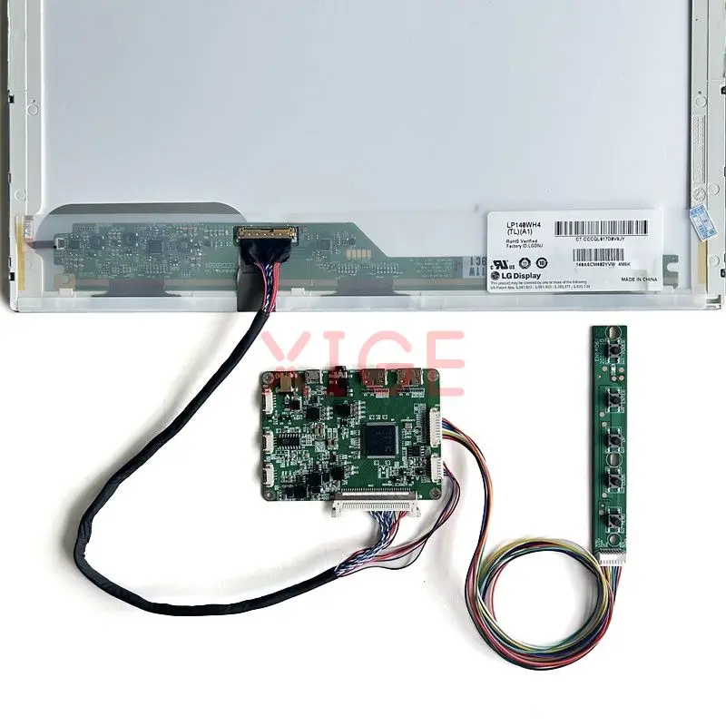 Imagem -05 - Controlador de Tela Lcd Driver Board Kit Monitor Portátil Kit Mini-hdmi 40 Pin Micro Usb 1920x1080 18.4 N184h6-l02 N184hge-l21