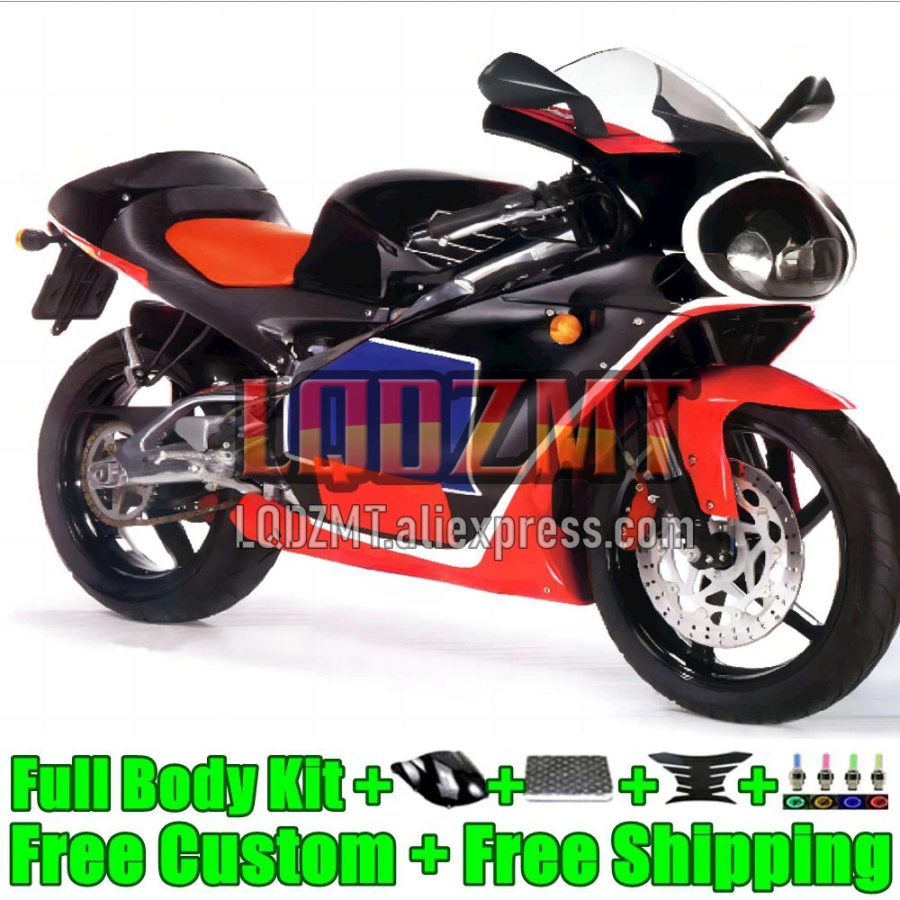 Glossy Black RS125R For Aprilia RS 125 RS4 RS-125 RS125 1999 2000 2001 2002 2003 2005 12No.0 RSV125 99 01 02 03 04 05 Fairings