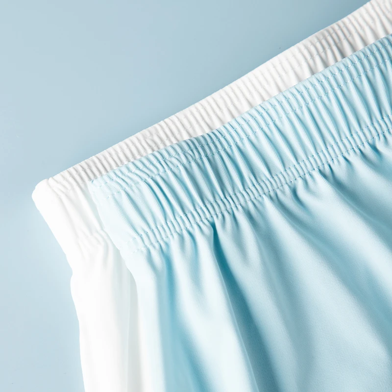 MiiOW 男性の下着通気性夏 3 個アイスシルクメンズパンティーボクサーショーツ大きいサイズショーツカジュアルメンズホームアローパンツ