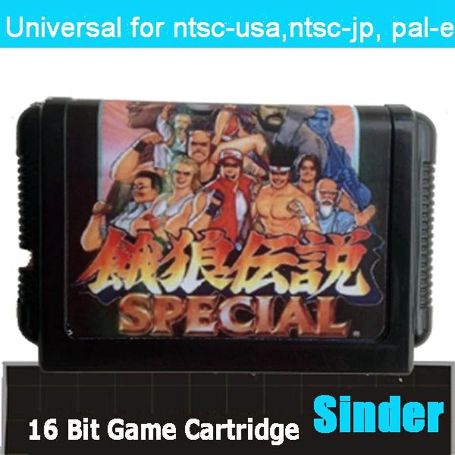 Fatal Fury 16 bit MD Game Card For Sega Genesis Mega Drive