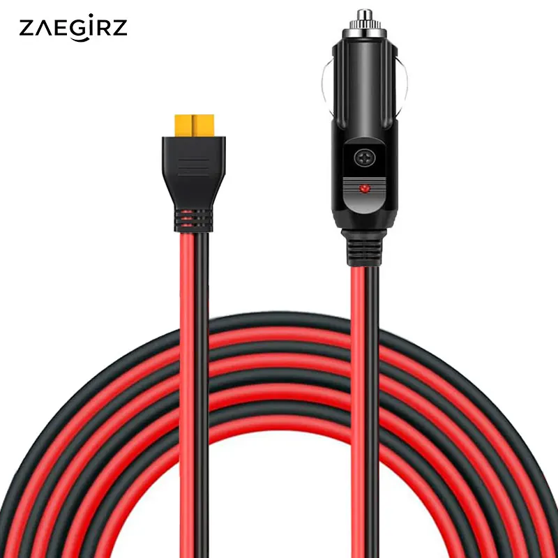 6m/3m/2m Car Cigarette Lighter to XT60 Cable for ALLPOWERS R600 R1500 R2500 EcoFlow Delta River Anker Bluetti Oukitel FOSSiBOT