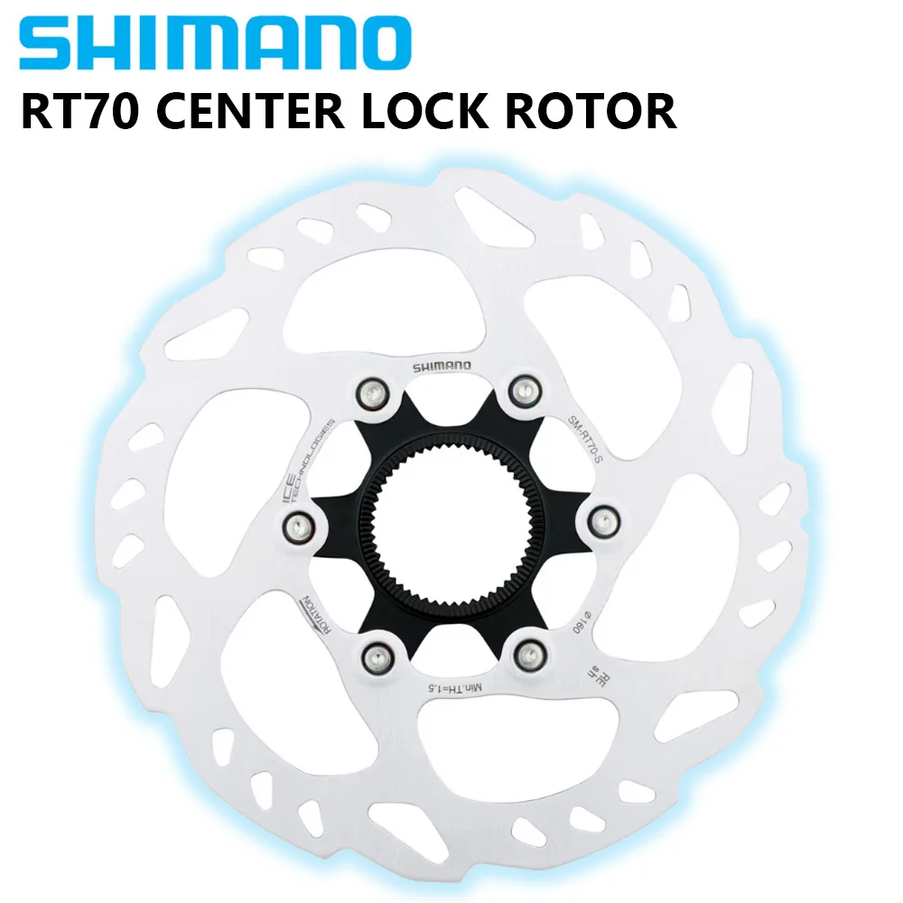 Original SHIMANO SLX SM RT70 CENTER LOCK Disc Brake Rotor ICE TECH 160MM 140MM for 105 R7000 R7020 R8020 R8070 Road DISC BRAKE