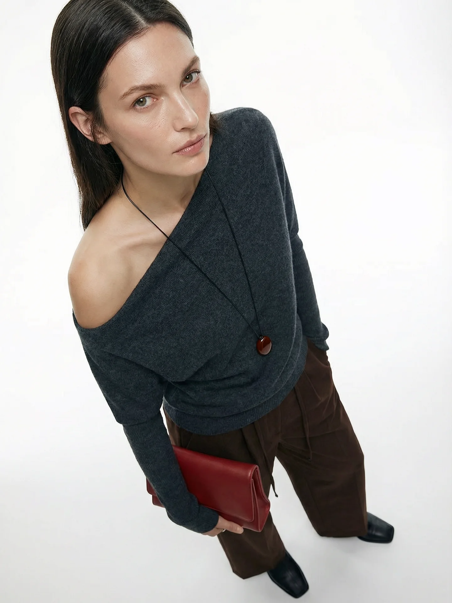 

Свободный крой, асимметричный дизайн, длинный рукав, трикотажная базовая футболка, женская повседневная одежда, дизайн на одно плечо, нижняя одежда для девушек