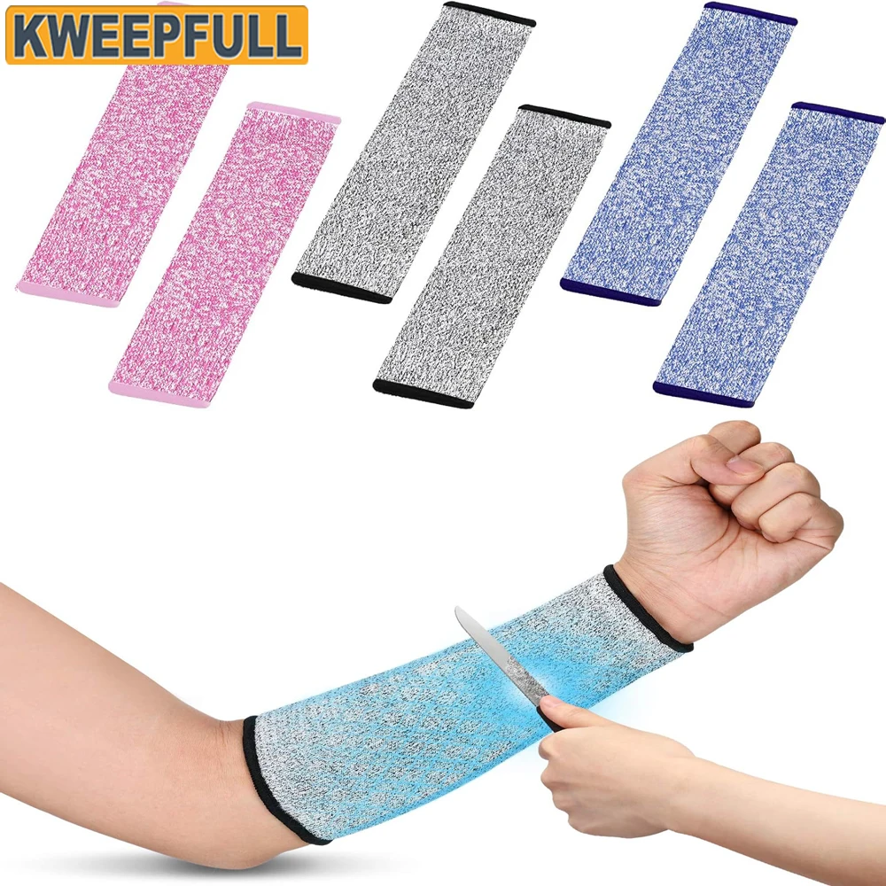 

1Pair Safety Sleeves Anti Cut Arm Puncture Gloves Cutting Resistant Bracers Protector Household Breathable Arm Guard Gloves