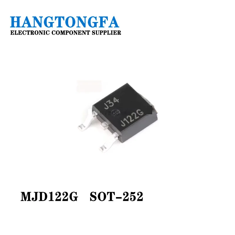50PCS    Darlington Transistor MJD122G MJD122  TO-252 MJD122T4G  NEW IN STOCK MJD122 SMD
