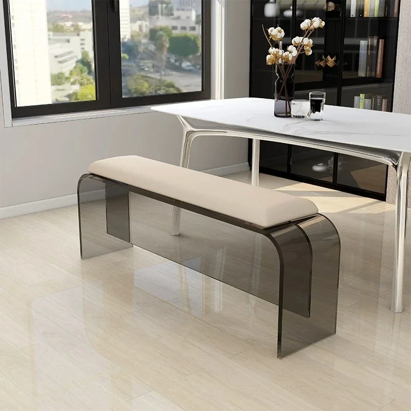 - Vanity Bauhaus Floor Chair White Makeup Pouffe Design Foot Stool Portable Leg Rest Mueble Recibidor De Entrada Furniture Room