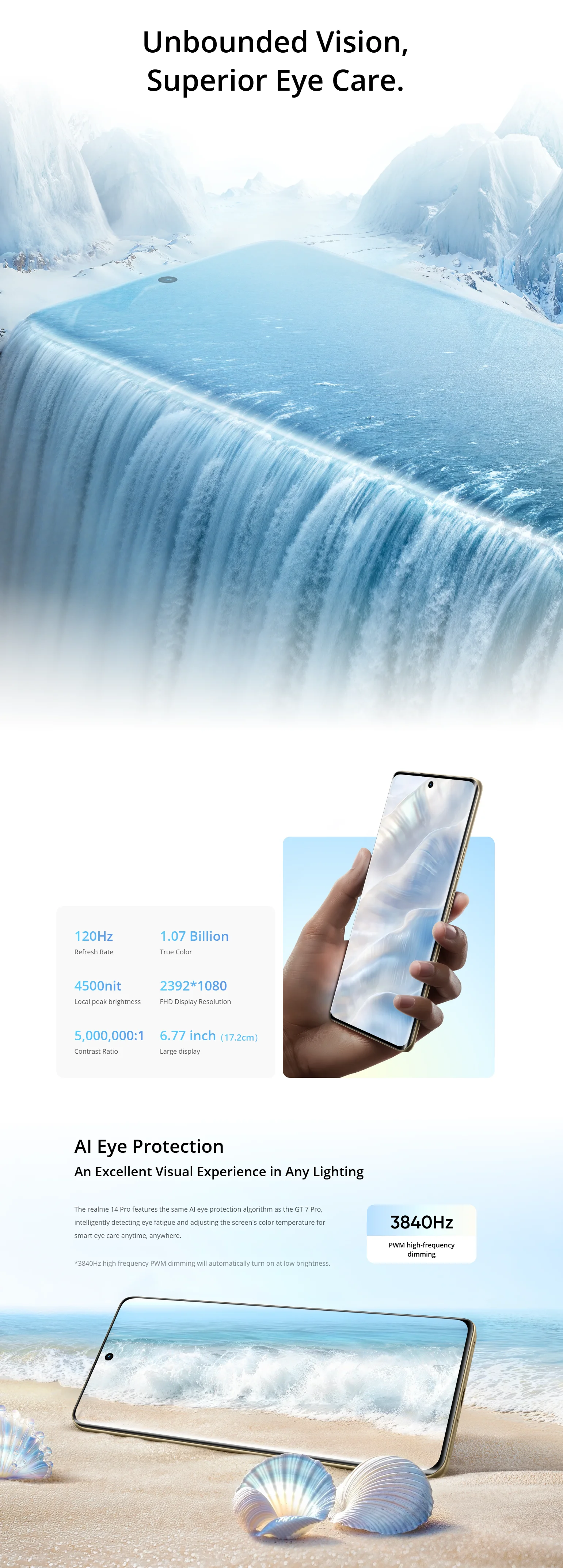 Global Version realme 14 Pro 5G Smartphone 50MP Sony IMX882 OIS Camera Dimensity 7300 Energy 120Hz Curved Vision Display IP69