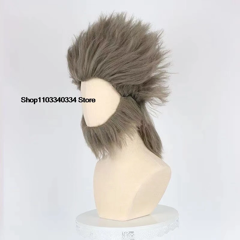 Presale Game Black Myth: Wukong Cosplay Wig Beard Set Wukong Halloween Brown Cos Hair Heat Resistant Synthetic Hair Wig+ Wig Cap